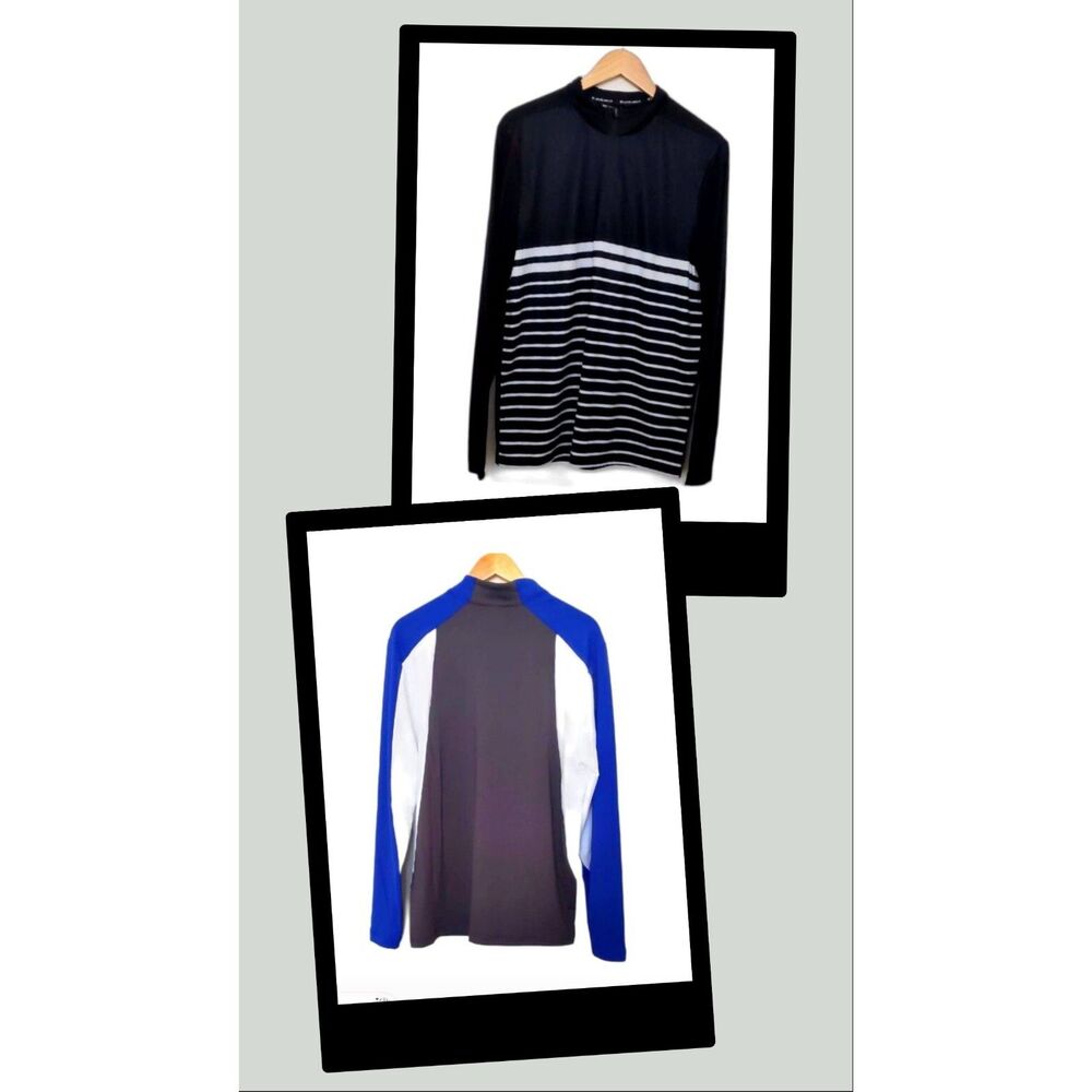 Levelwear Men's NEW Athletic Long Sleeve Shirt Bundle of 2, Size M